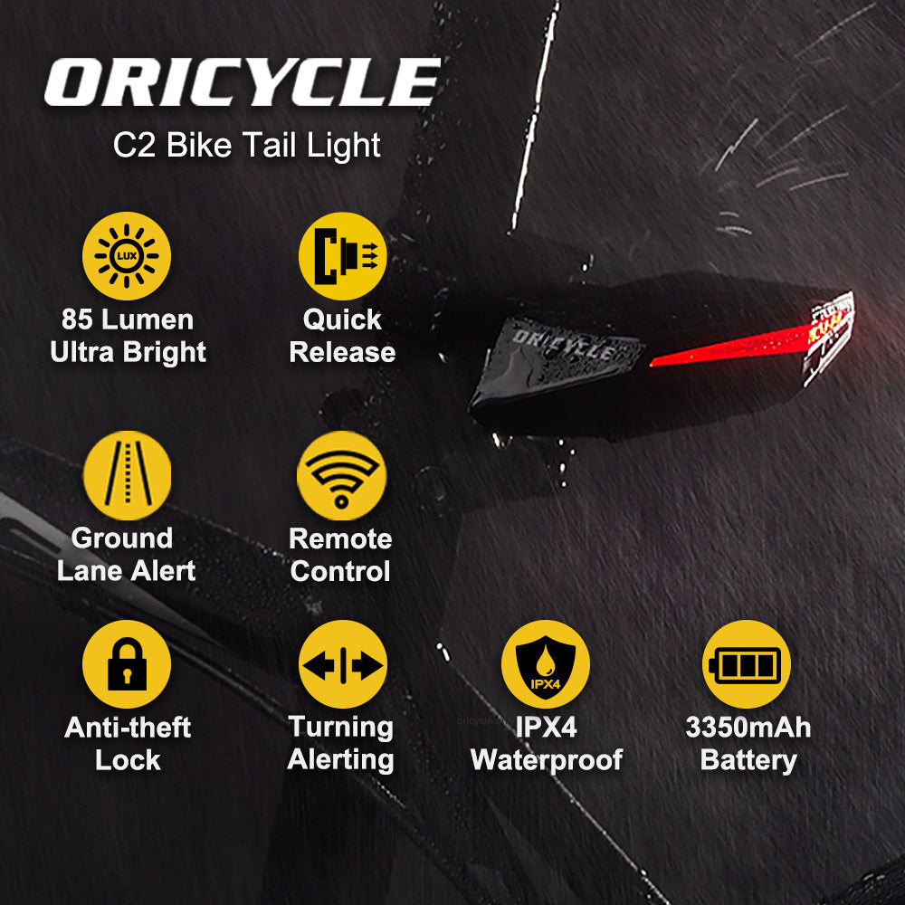 Oricycle C2 Rechargeable Bike Tail Light LED