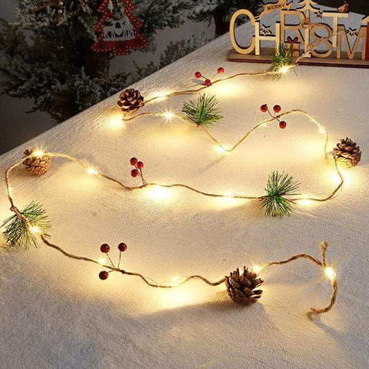 2M LED Pine Cones String Lights