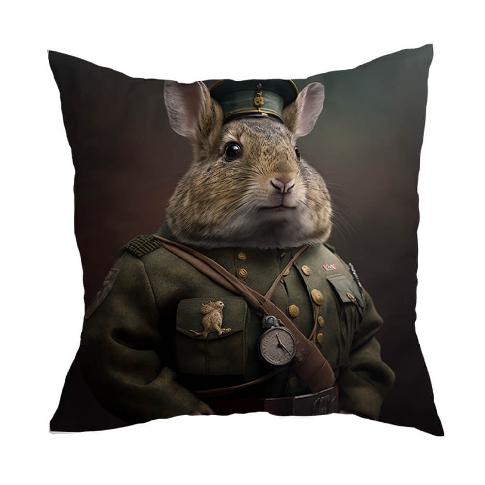 Military Animals Cushion Cover