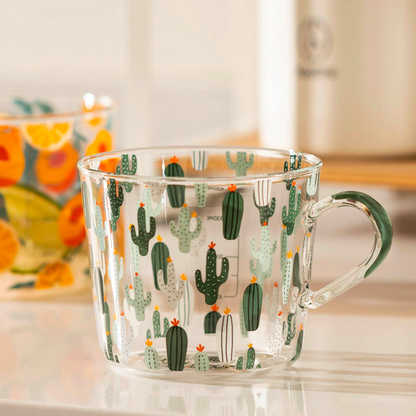 Cactus Glass Mug