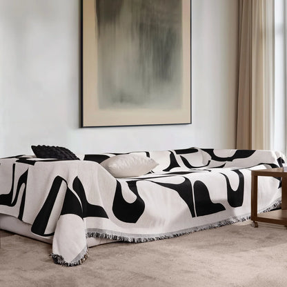 Morden Weiß Monochrome Chic Sofa / Couch Bezug