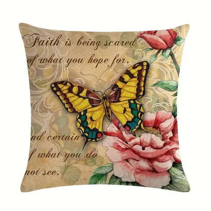 Rustic Butterfly Cushion Covers