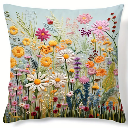 Flower Fields Cushion Cover (BLACKLIST)