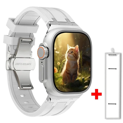 Titanium Silicone Apple Watch Band