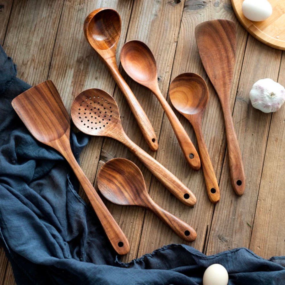 Wooden Utensils Set