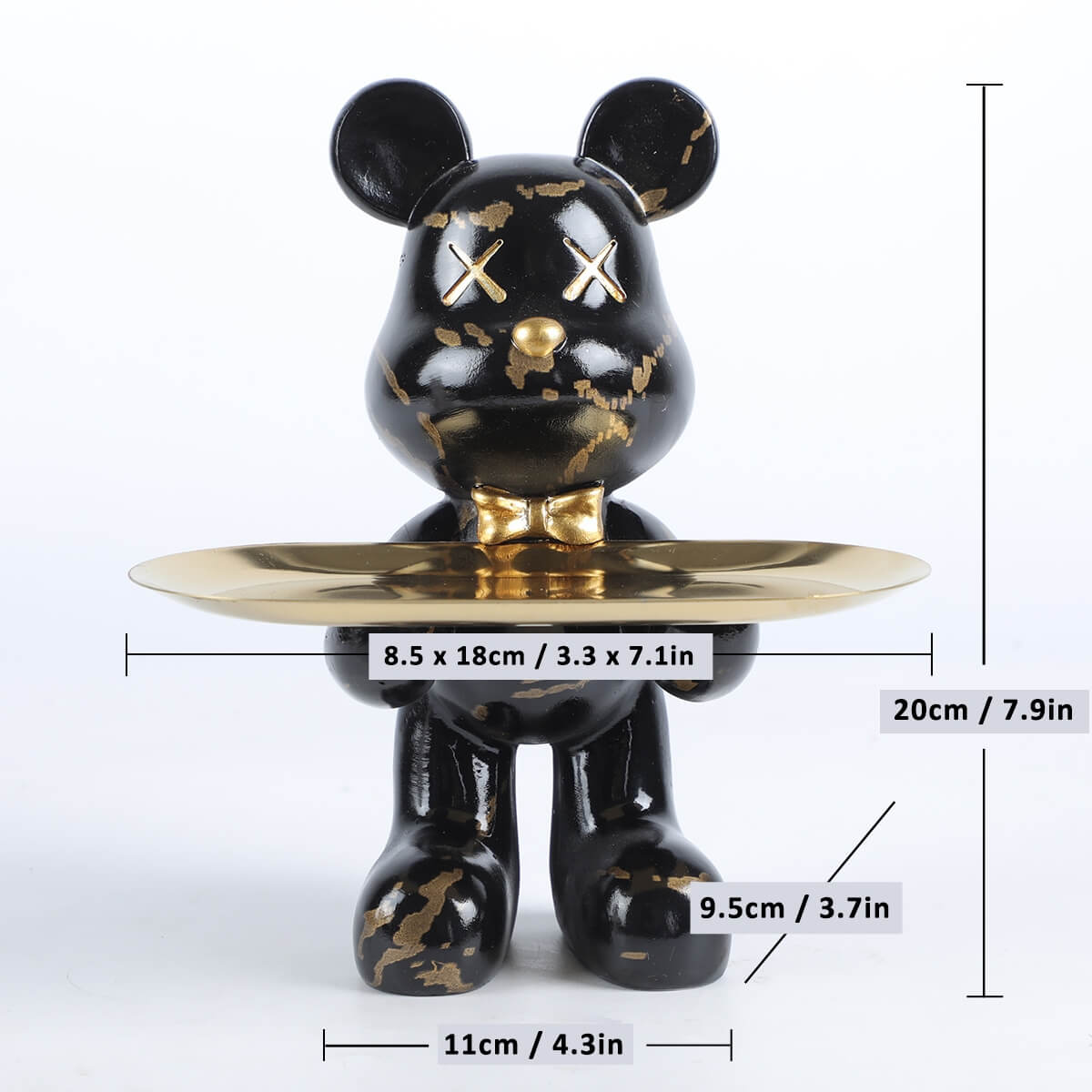 Graffiti Art Bear Figurine