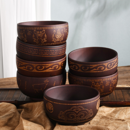 Ethnic Wooden Bowl Dining Bowls