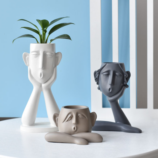 Conversational Portrait Planters