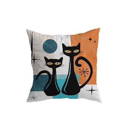 Atomic Retro Cat Cushion Covers