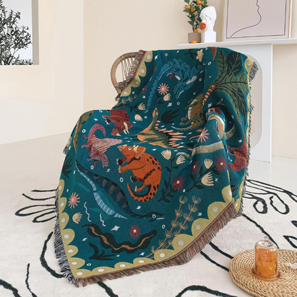 Dinosaur Throw Blanket