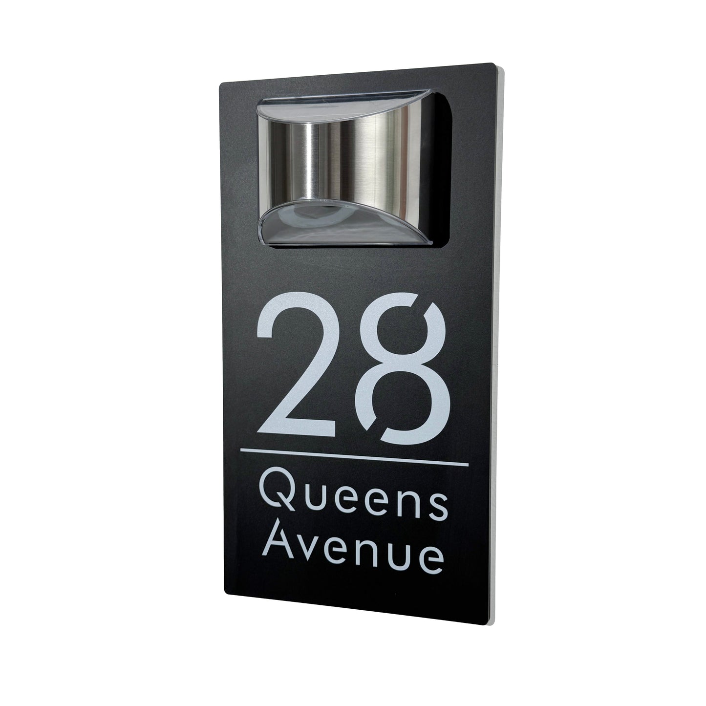 Plaque de porte moderne solaire personnalisée