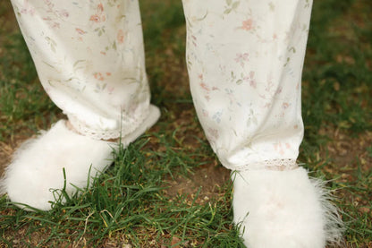 Silky Dainty Floral Cotton Sateen Pajama