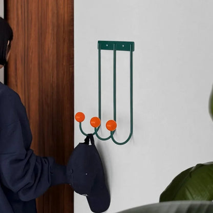 Smooth Color Block Metal Wall Hooks