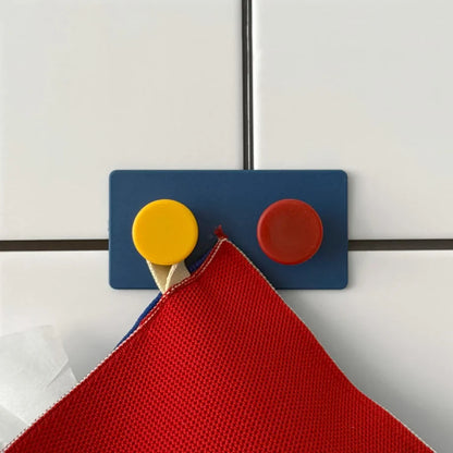 Matte Colorblock ABS Decorative Hooks