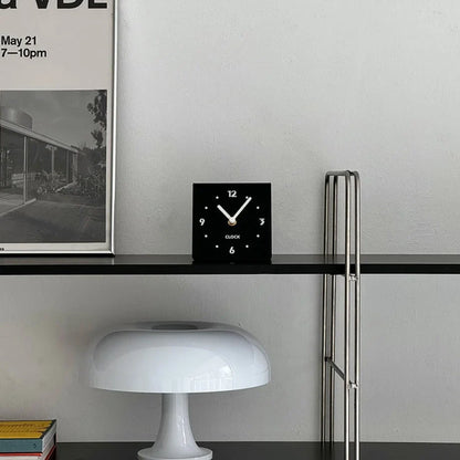 Sleek Minimalist Metal Table Clock