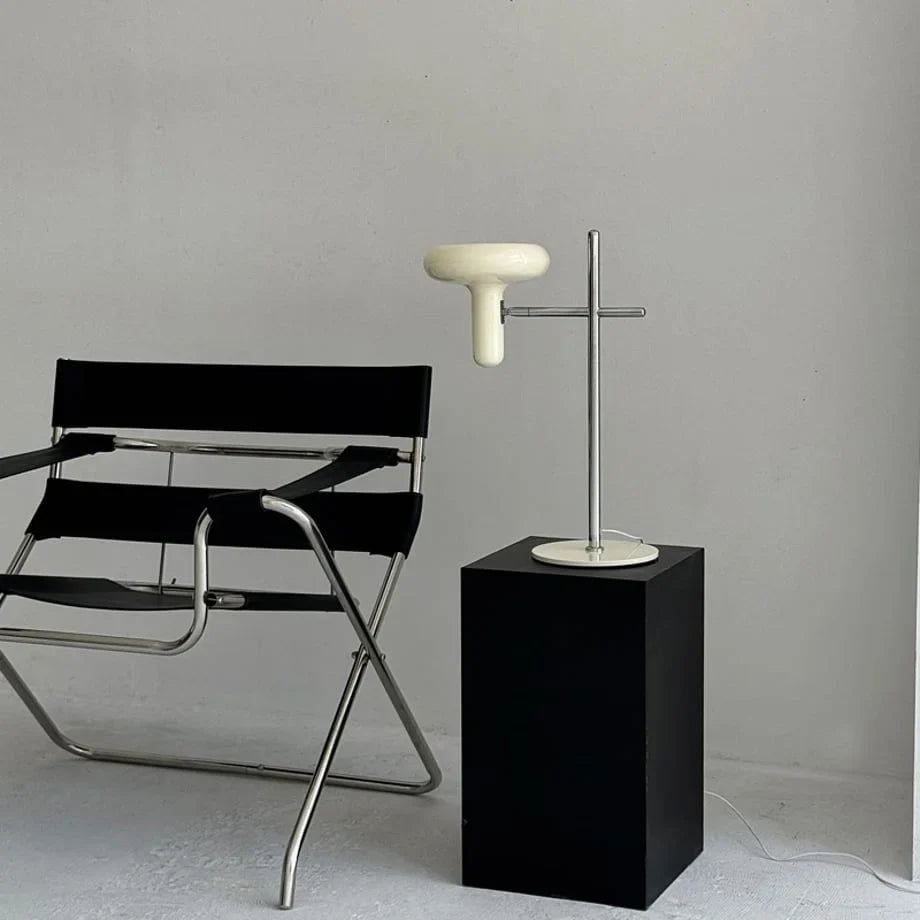 Smooth Sculptural Metal Accent Lamp