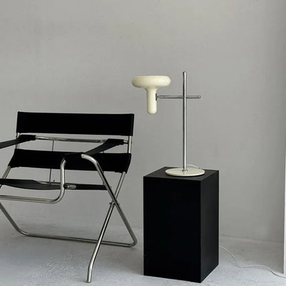 Smooth Sculptural Metal Accent Lamp