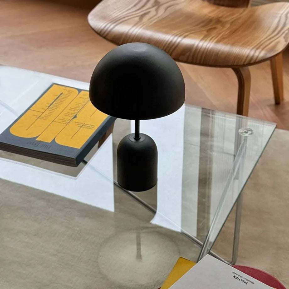 Smooth Mushroom Dome Metal Accent Lamp