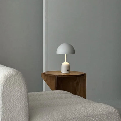 Smooth Mushroom Dome Metal Accent Lamp