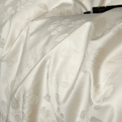 Silky Floral Jacquard Cooling Tencel Bedding Set