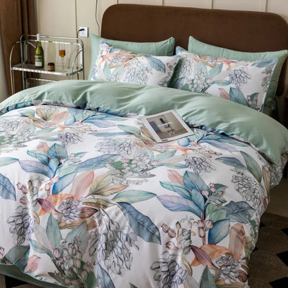 Drusilla Botanical Ultra Soft Egyptian Cotton Bedding Set
