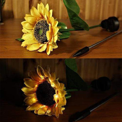 2pcs Solar LED Sunflower