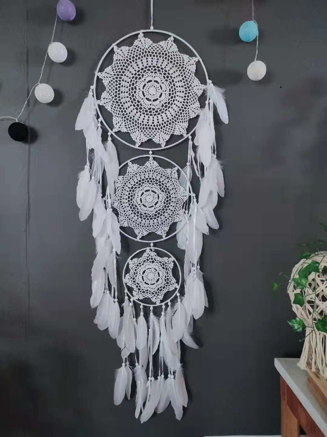 3 Rings Circle Large Boho Dream Catcher