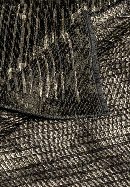 Stripe Beige - Anthracite Rug
