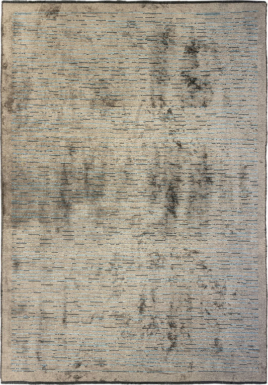 Stripe Blue - Beige - Dark Grey Rug