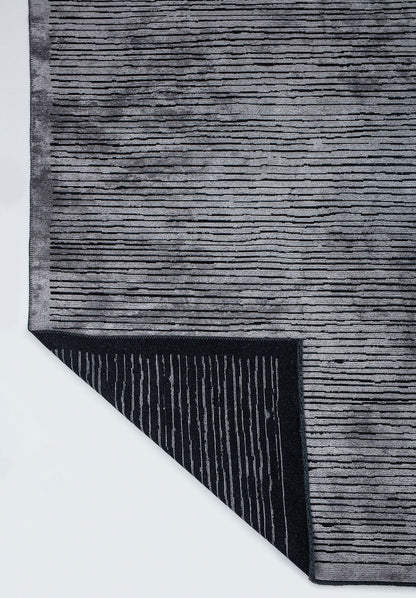 Stripe Black - Light Grey Rug
