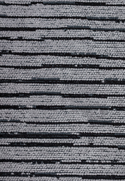 Stripe Black - Light Grey Rug