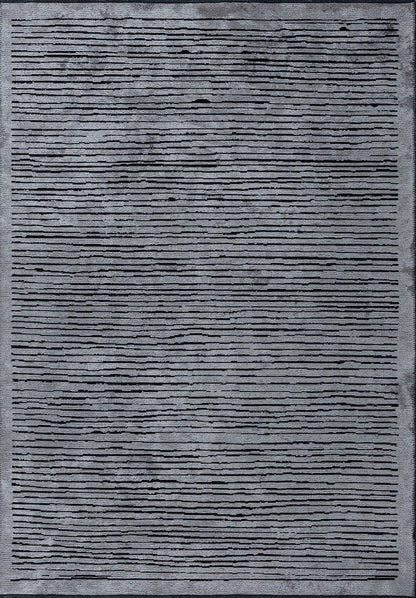 Stripe Black - Light Grey Rug