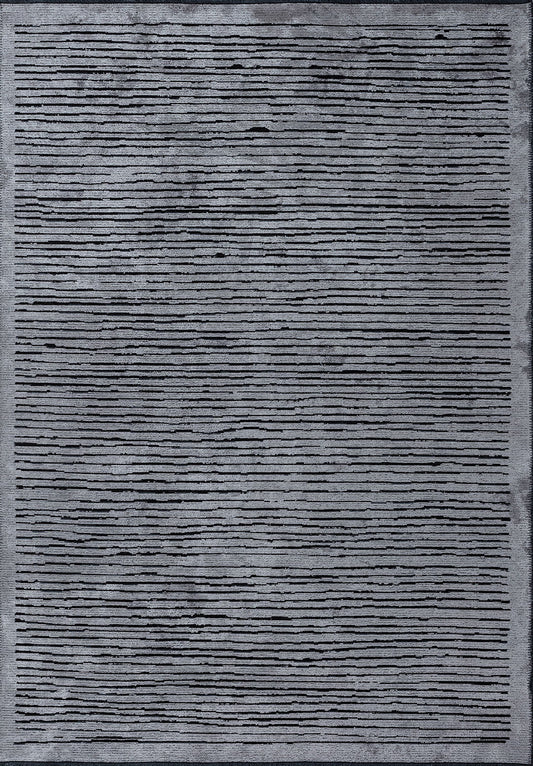 Stripe Black - Light Grey Rug