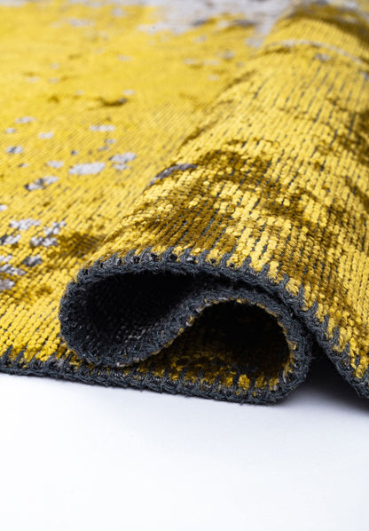 Paint Yellow - Light Grey Rug