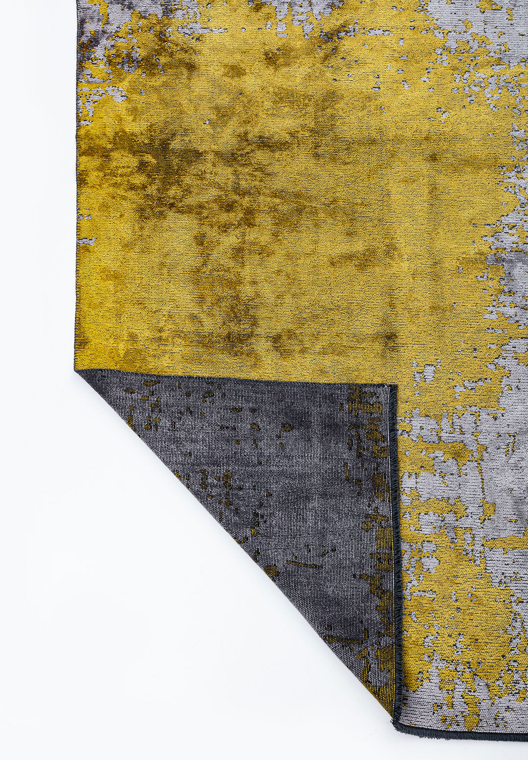 Paint Yellow - Light Grey Rug