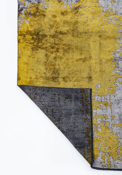 Paint Yellow - Light Grey Rug