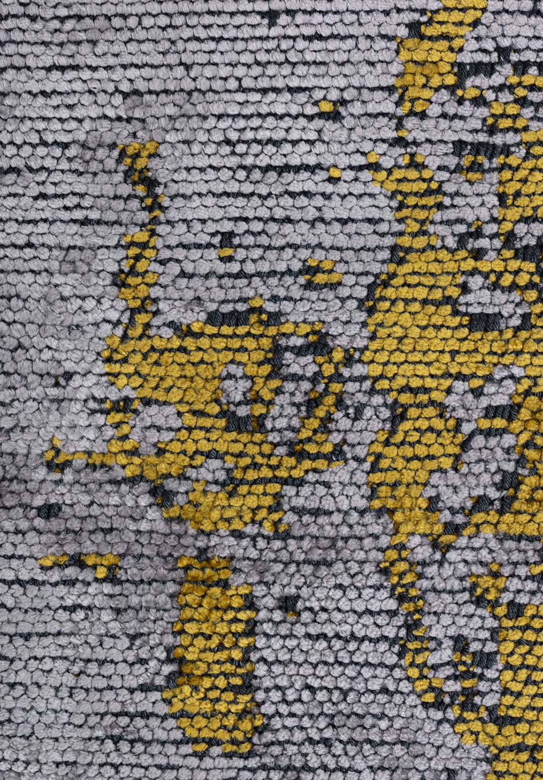 Paint Yellow - Light Grey Rug