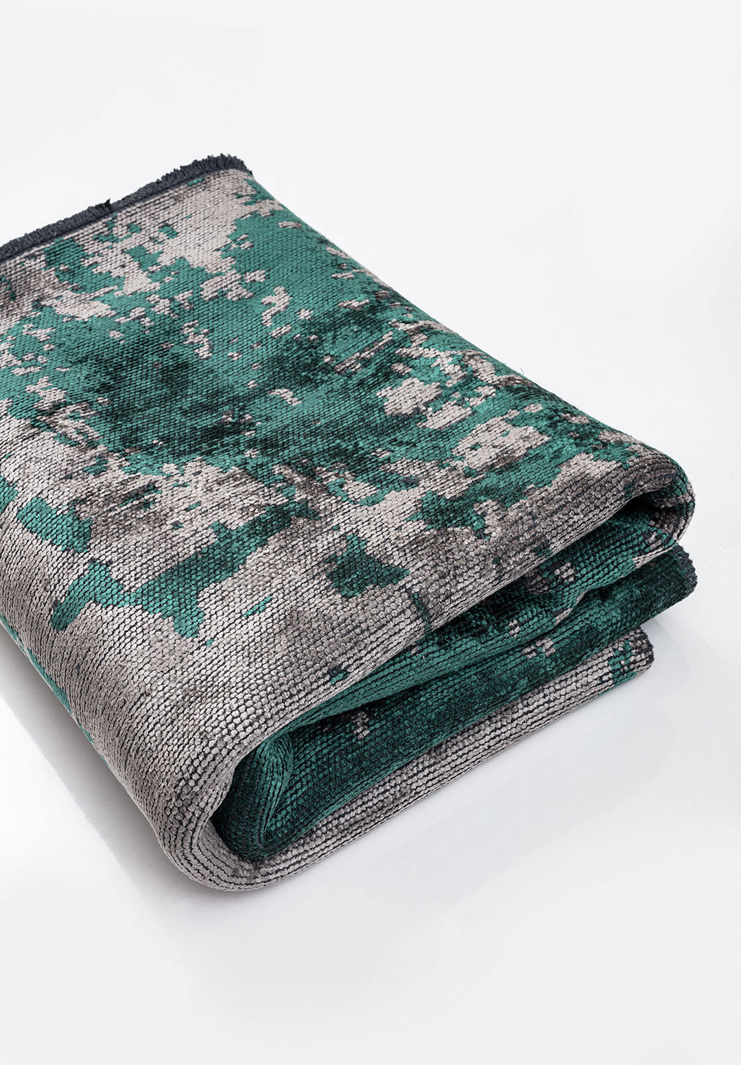 Paint Dark Green - Grey Rug