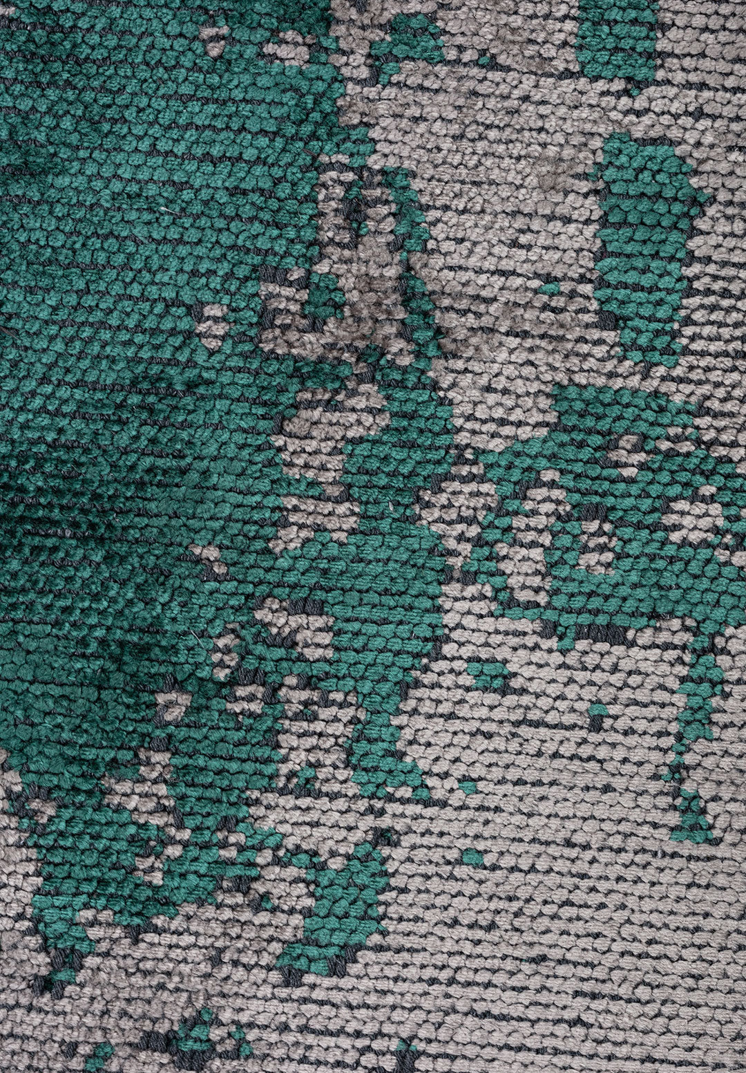 Paint Dark Green - Grey Rug