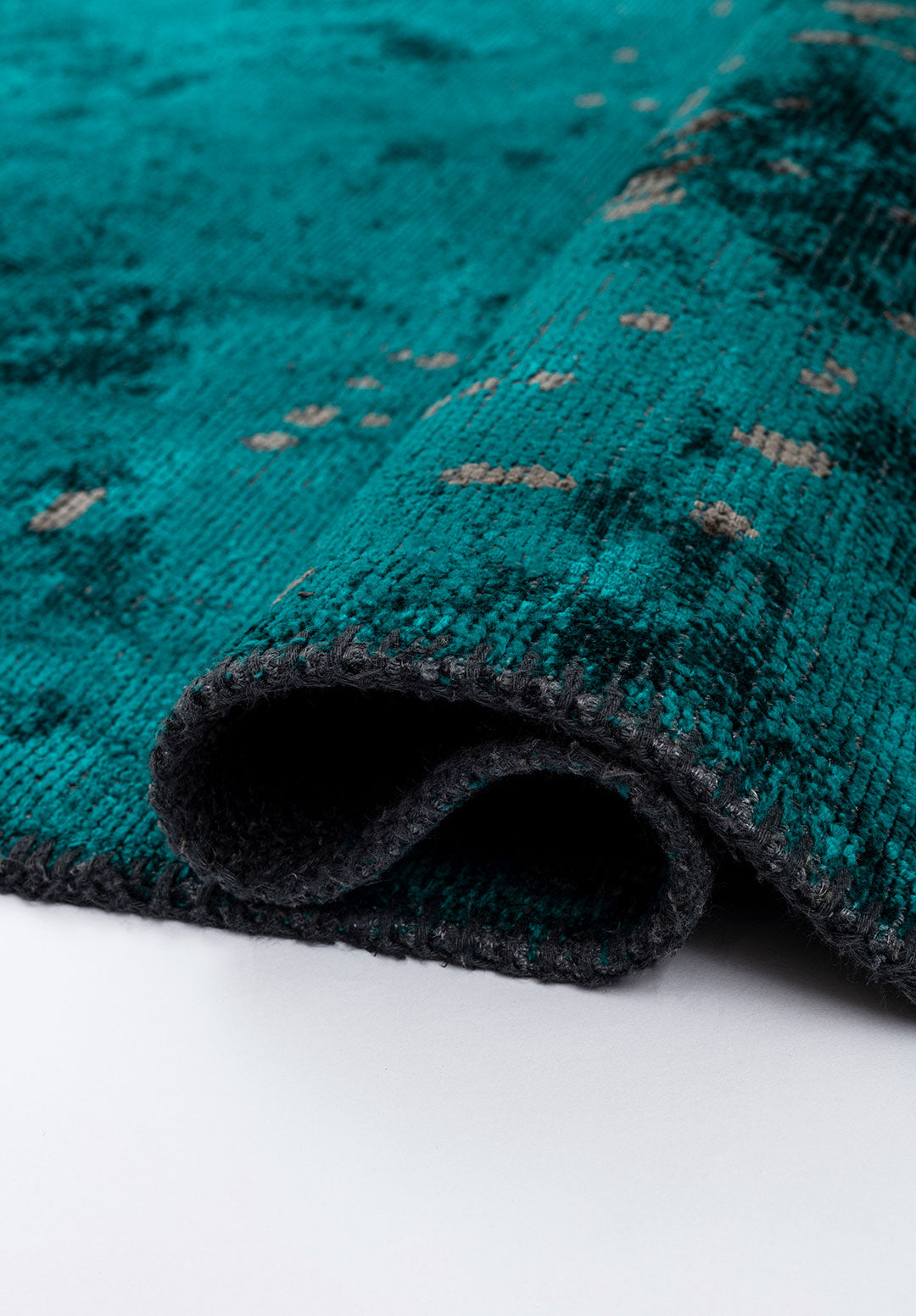 Paint Dark Turquoise - Anthracite Rug