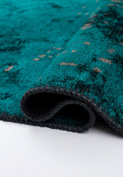 Paint Dark Turquoise - Anthracite Rug