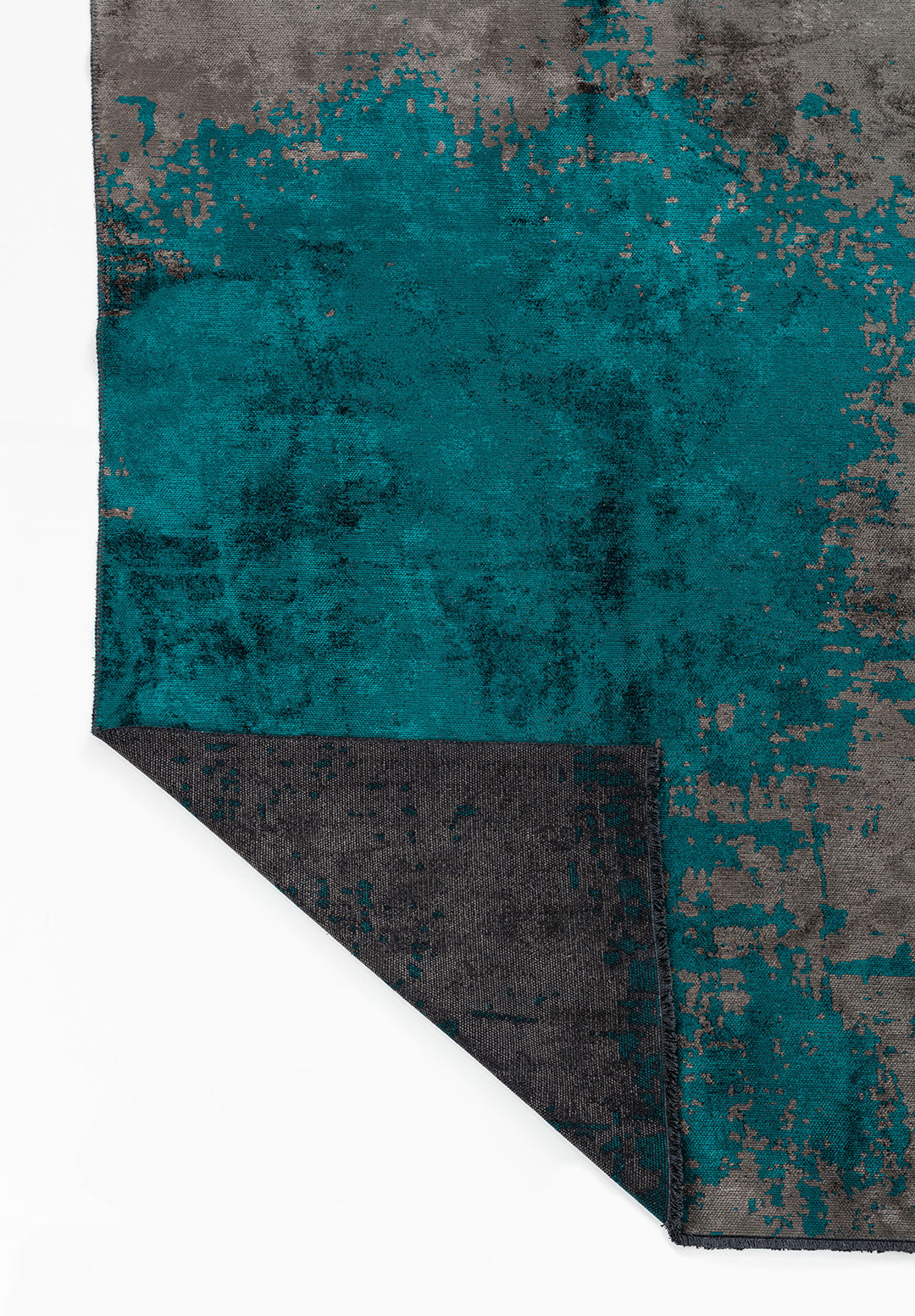 Paint Dark Turquoise - Anthracite Rug