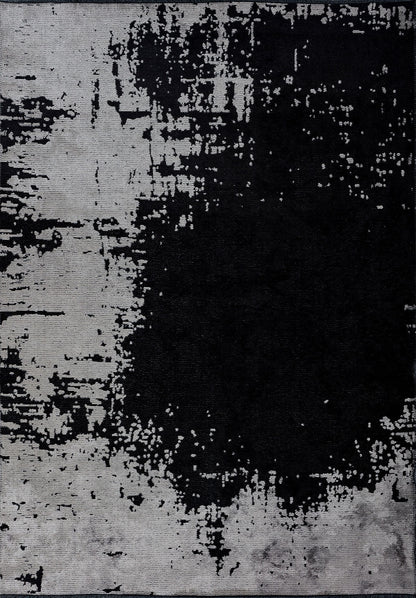 Paint Black - Light Grey Rug