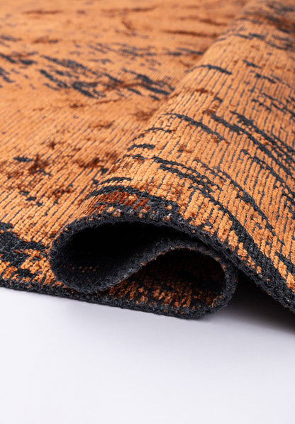 Rustic Terra - Matte Black Rug