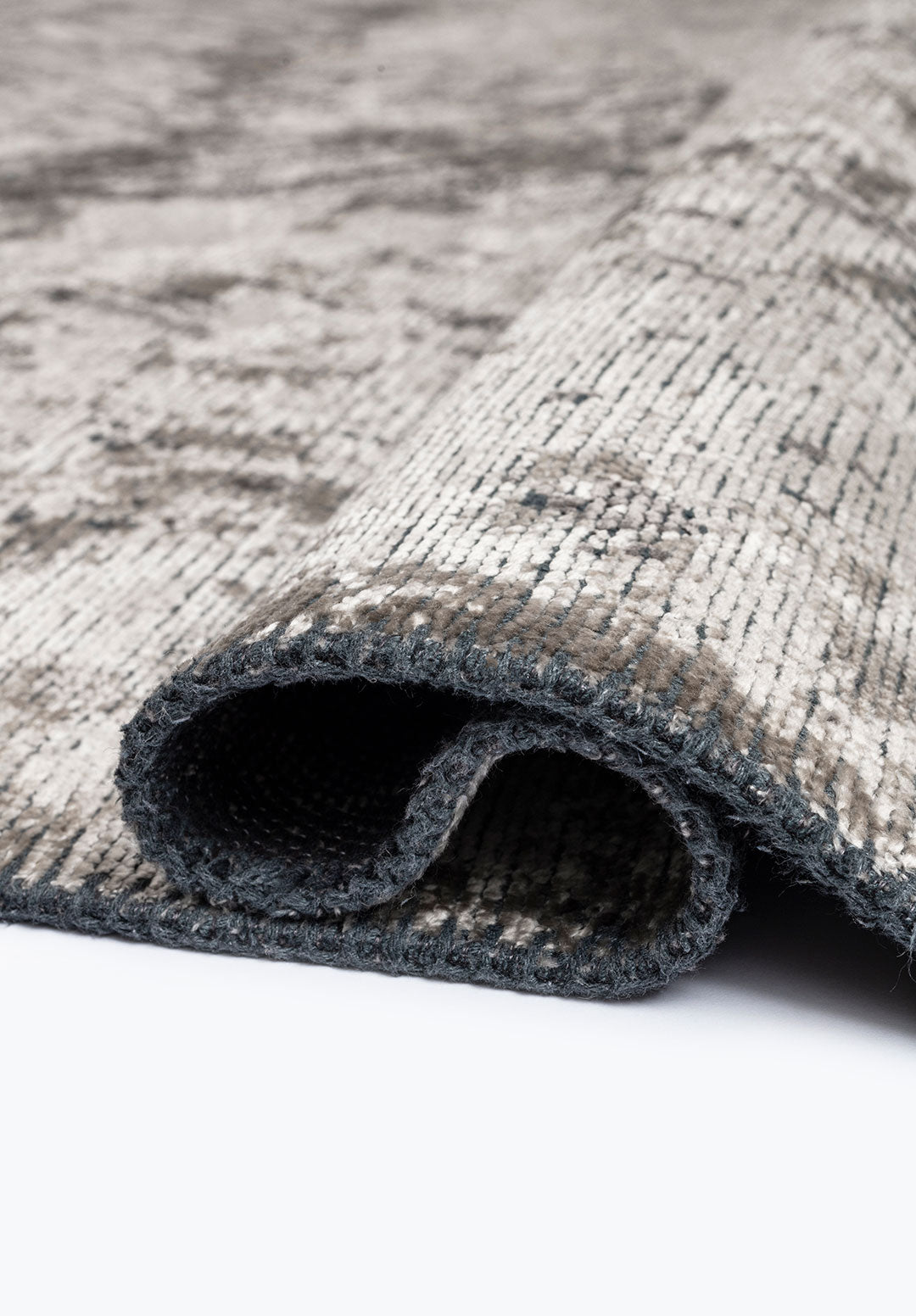 Rustic Cream - Dark Grey Rug