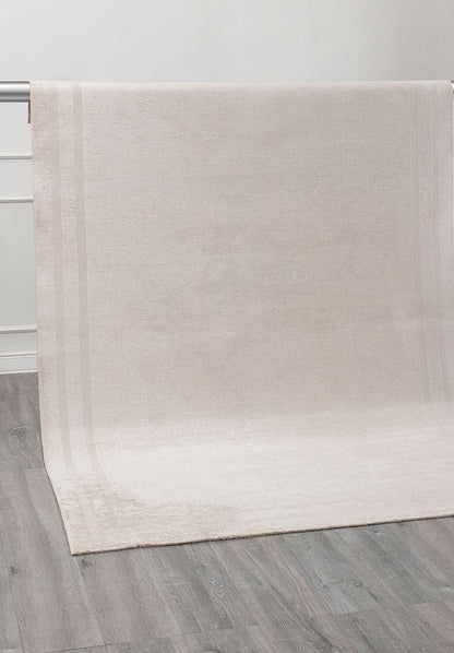 Parallel Border Ecru Rug