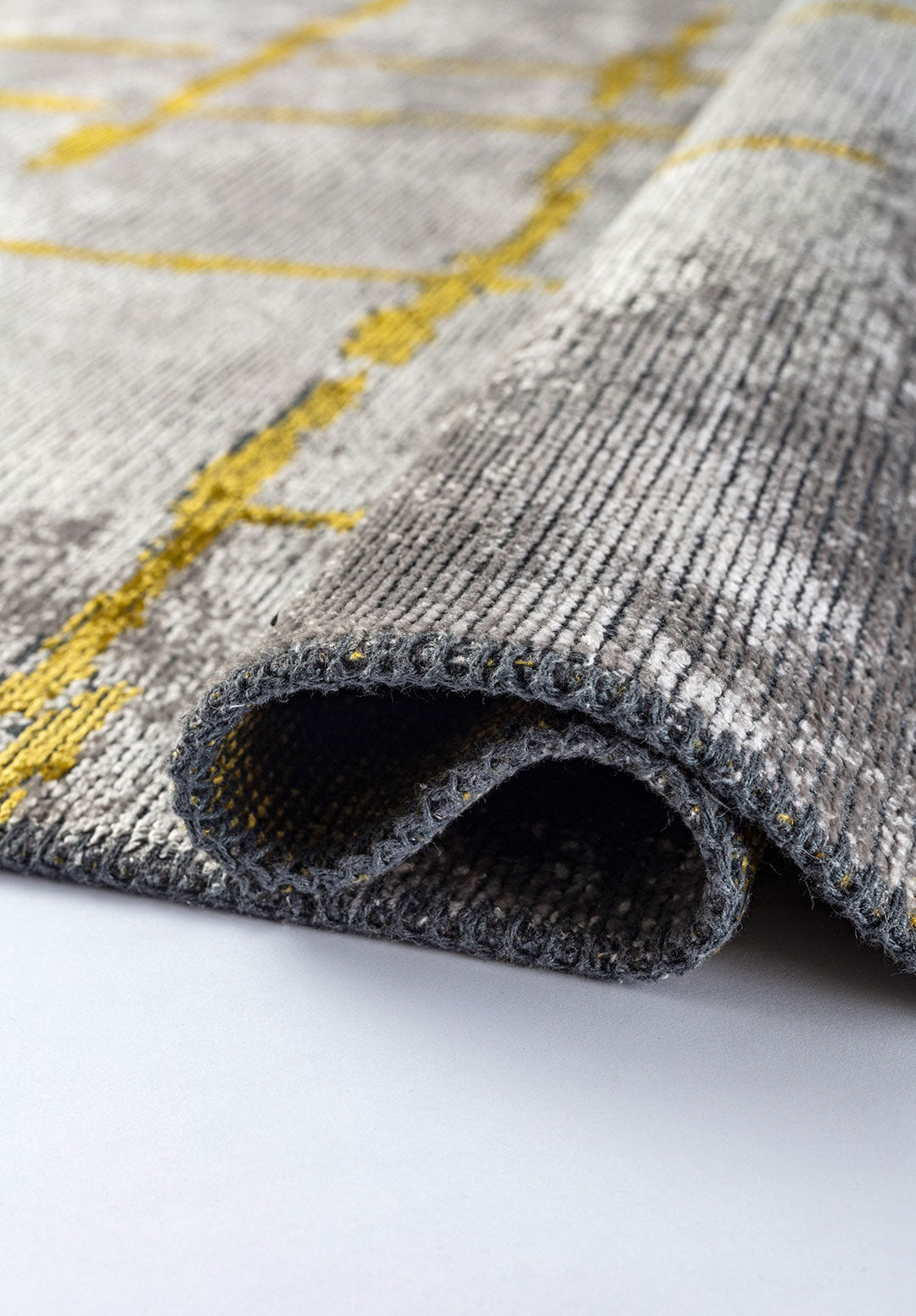Mark Yellow - Light Grey Rug