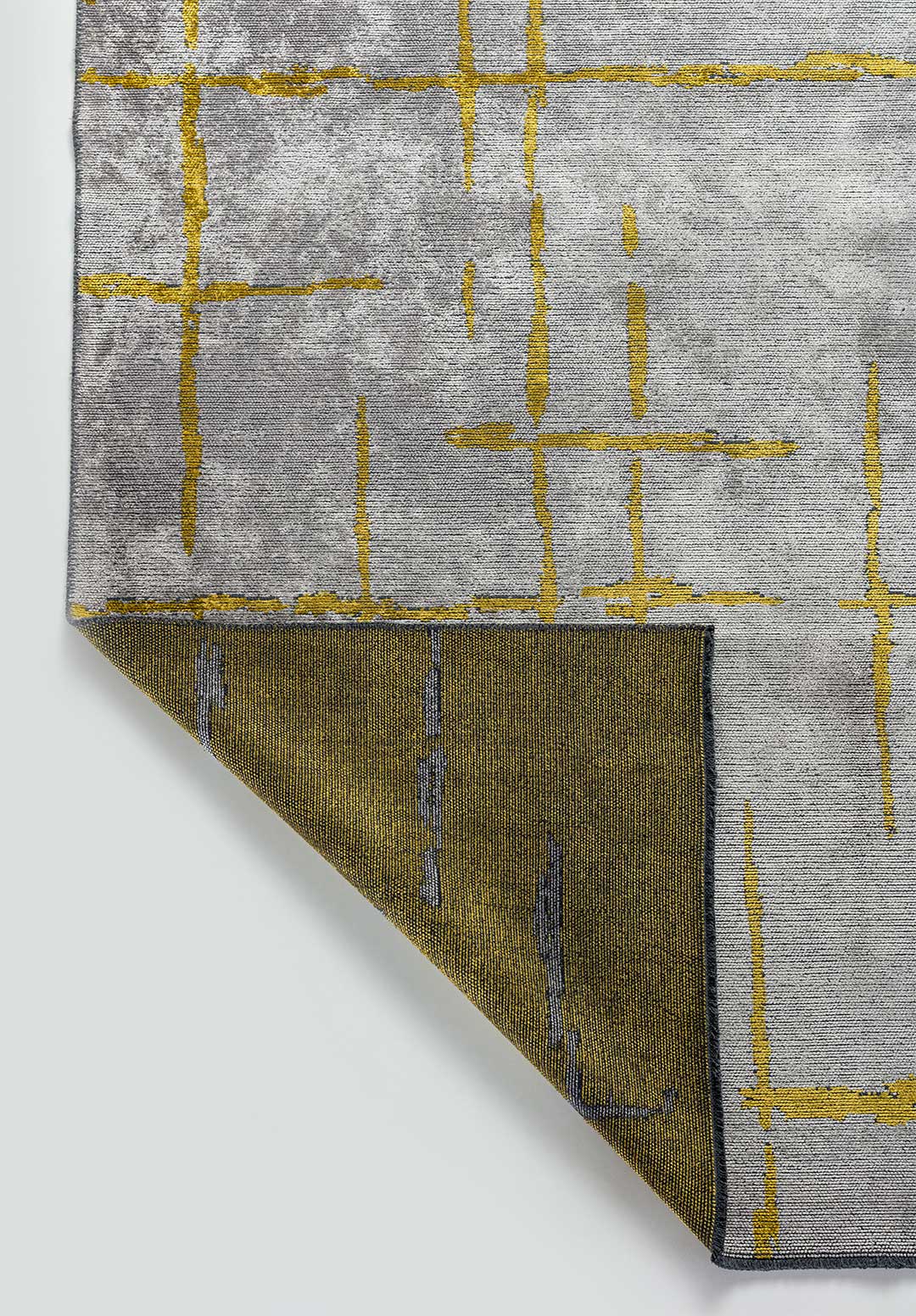 Mark Yellow - Light Grey Rug