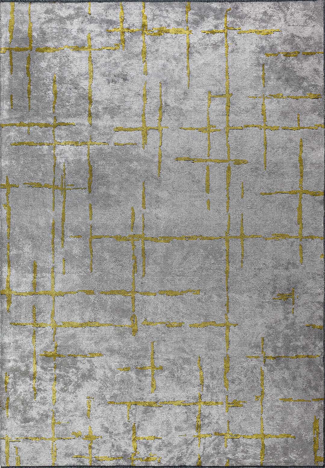 Mark Yellow - Light Grey Rug