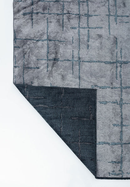 Mark Blue - Light Grey Rug